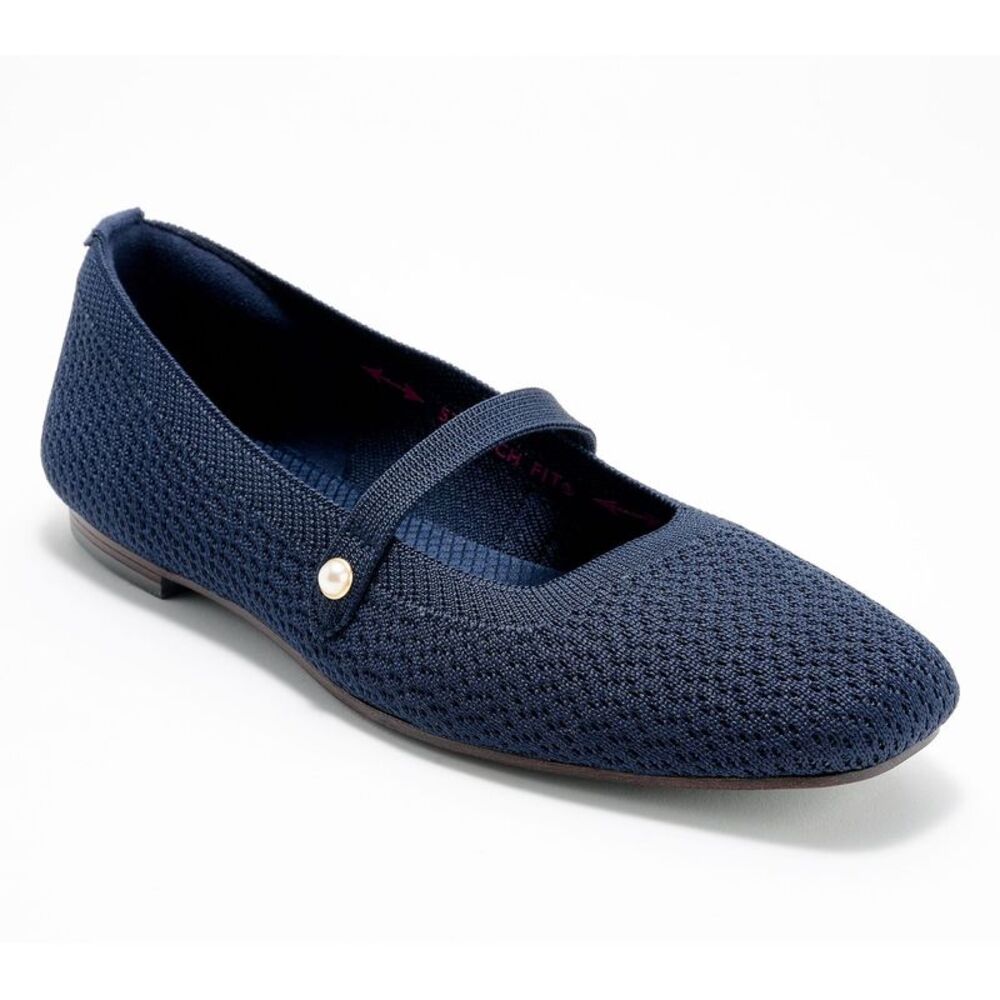 Skechers Women's Sz 8 Cleo Square Recycled Vegan Mary-Janes Blue